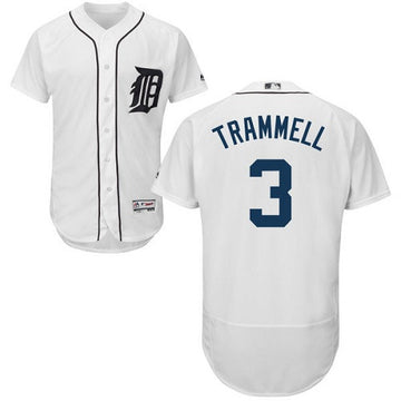 Alan Trammell Detroit Tigers white jersey
