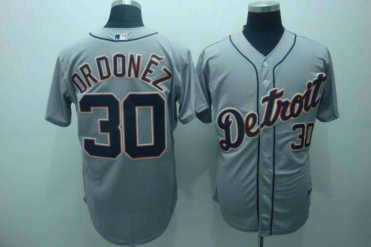 Magglio Ordonez Detroit Tigers grey jersey