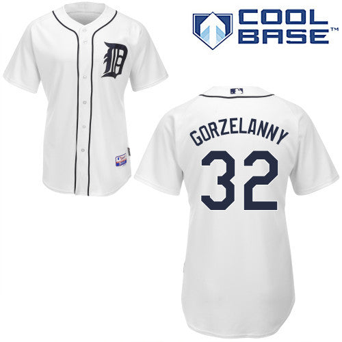 Tom Gorzelanny Detroit Tigers white jersey