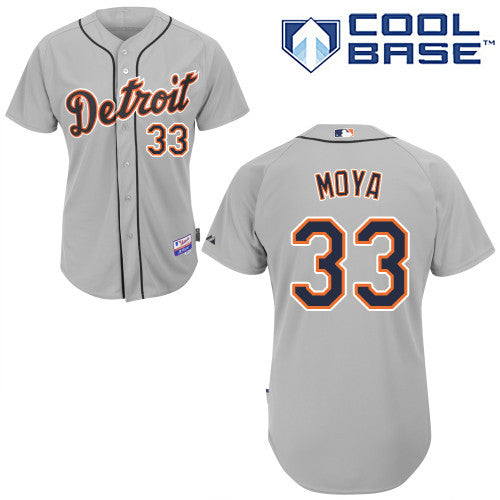 Steven Moya Detroit Tigers grey jersey