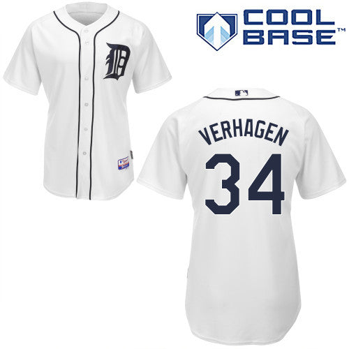 Drew Verhagen Detroit Tigers white jersey