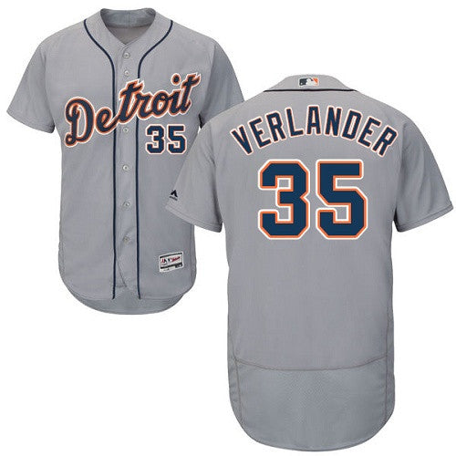 Justin Verlander Detroit Tigers gray jersey