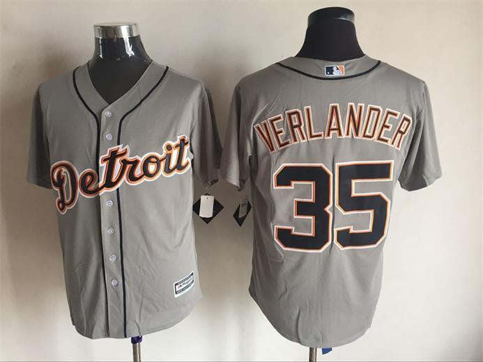 Justin Verlander Detroit Tigers grey jersey