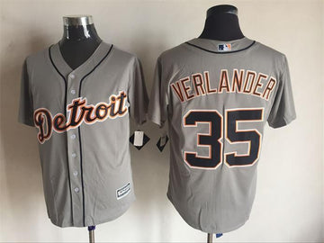 Justin Verlander Detroit Tigers grey jersey