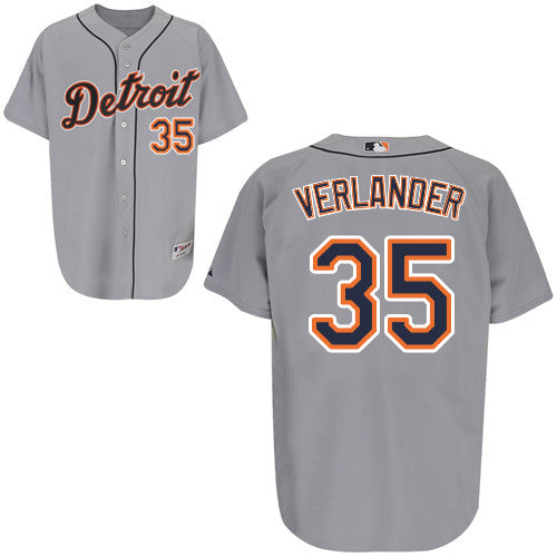 Justin Verlander Detroit Tigers grey jersey