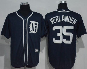 Justin Verlander Detroit Tigers navy jersey