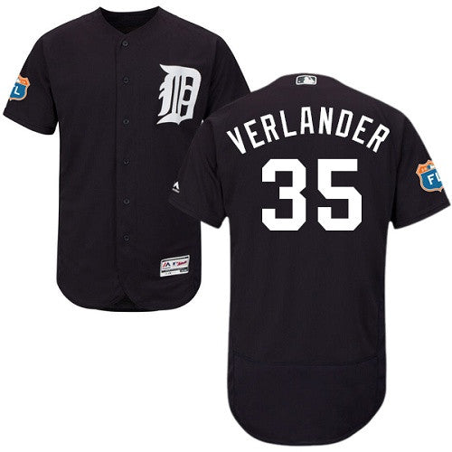 Justin Verlander Detroit Tigers navy jersey