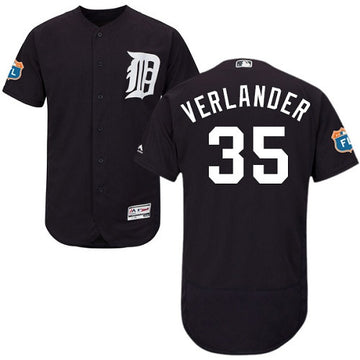 Justin Verlander Detroit Tigers navy jersey