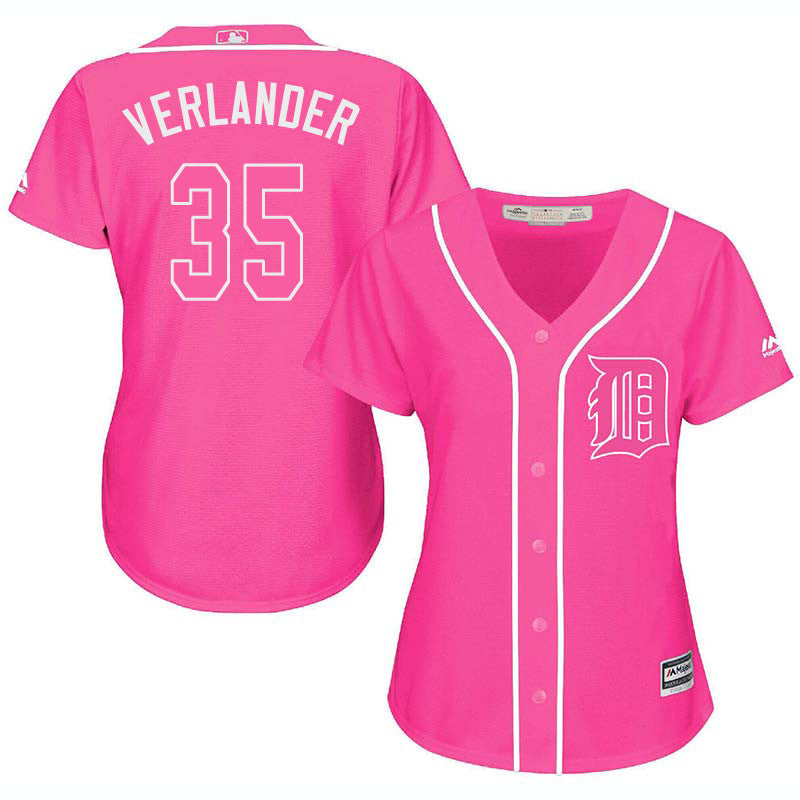 Justin Verlander Detroit Tigers pink jersey