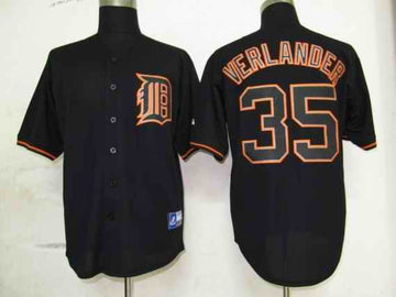 Verlander Detroit Tigers black Fashion jersey