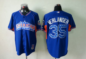Verlander Detroit Tigers blue jersey