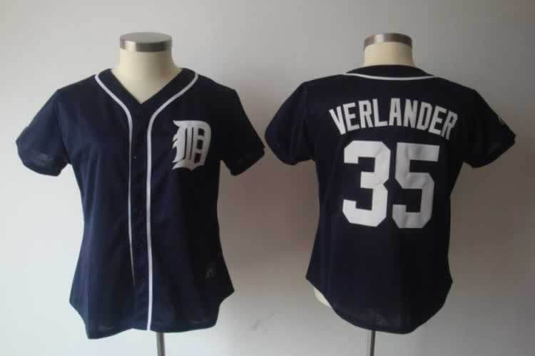 Verlander Detroit Tigers blue jersey