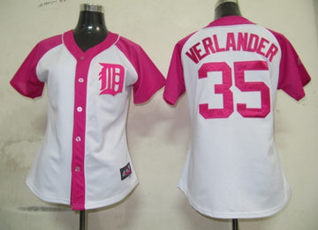 Verlander Detroit Tigers pink jersey