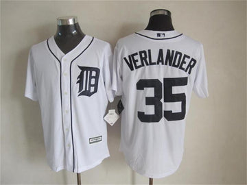 Verlander Detroit Tigers white jersey