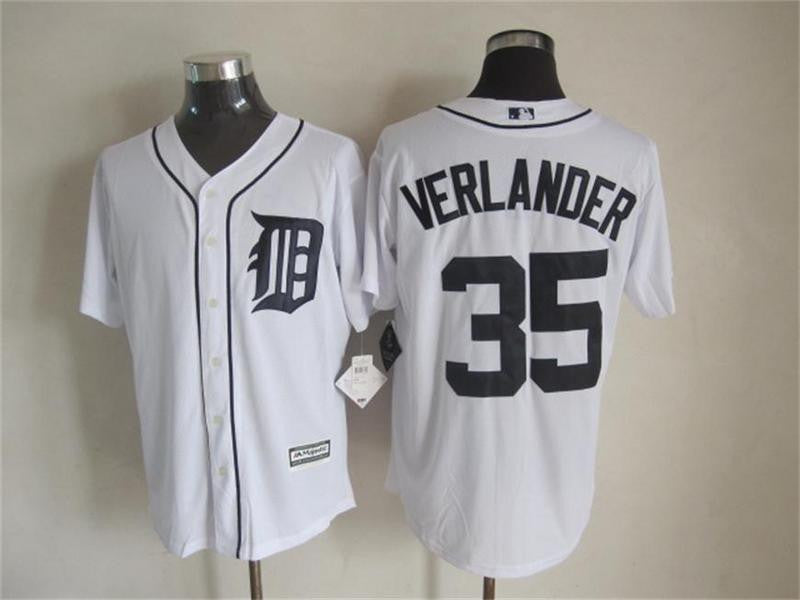 Verlander Detroit Tigers white jersey