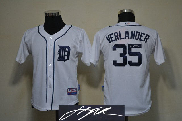 Verlander Detroit Tigers white jersey