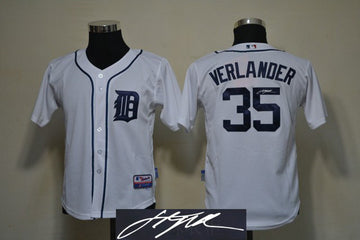 Verlander Detroit Tigers white jersey