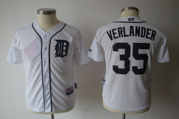 Verlander Detroit Tigers white jersey