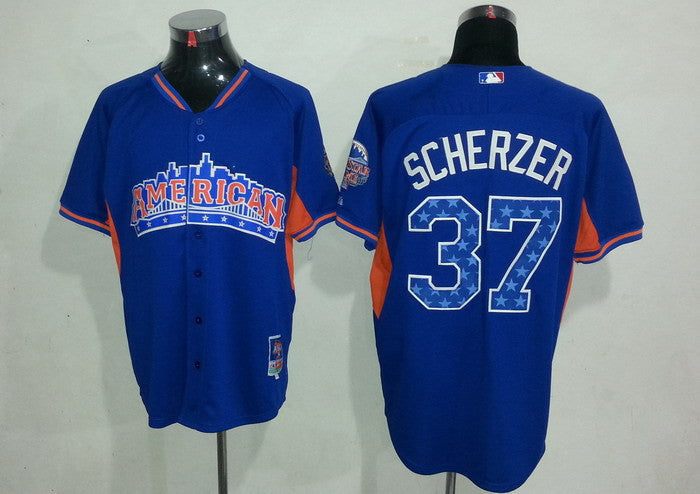 Scherzer Detroit Tigers blue jersey