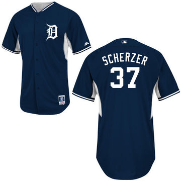 Scherzer Detroit Tigers blue jersey
