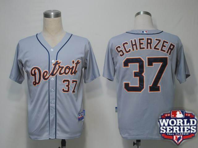 Scherzer Detroit Tigers grey jersey