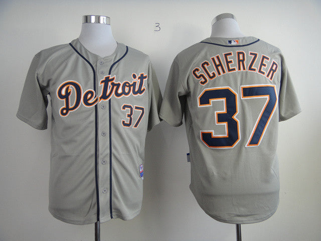 Scherzer Detroit Tigers grey jersey