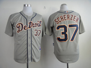 Scherzer Detroit Tigers grey jersey