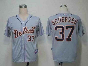 Scherzer Detroit Tigers grey jersey