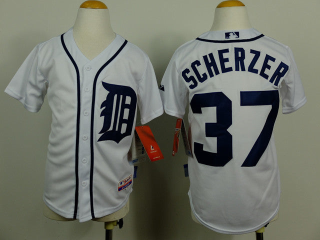 Scherzer Detroit Tigers white jersey
