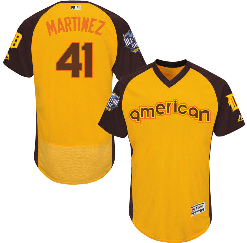 Victor Martinez Detroit Tigers yellow All-Star jersey