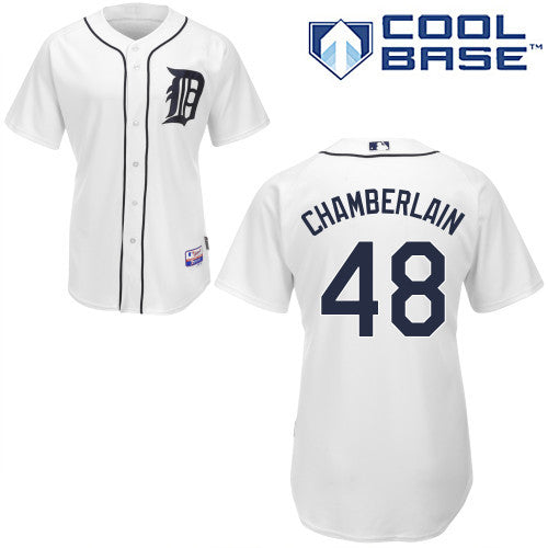 Joba Chamberlain Detroit Tigers white jersey