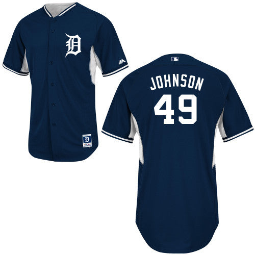 Johnson Detroit Tigers blue jersey