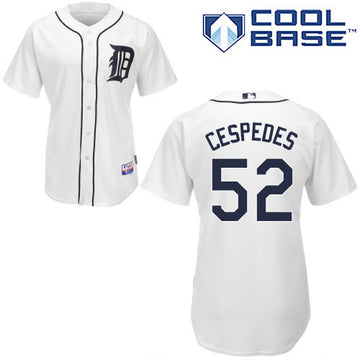 Yoenis Cespedes Detroit Tigers white jersey
