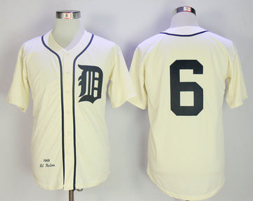 Al Kaline Detroit Tigers cream Throwback jersey