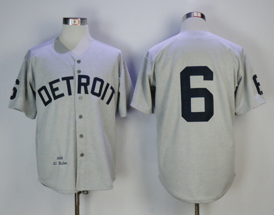 Al Kaline Detroit Tigers gray jersey