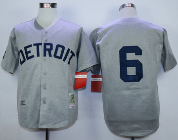 Al Kaline Detroit Tigers grey Throwback jersey
