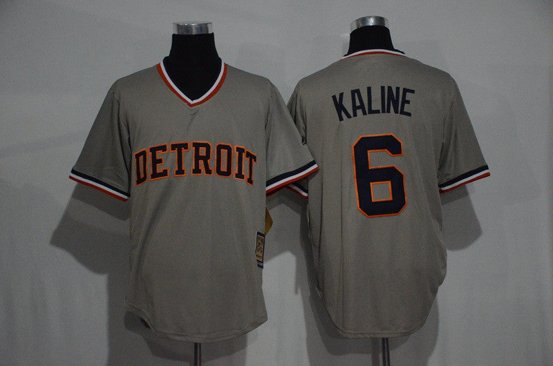Al Kaline Detroit Tigers grey Throwback jersey