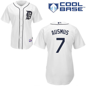 Brad Ausmus Detroit Tigers white jersey