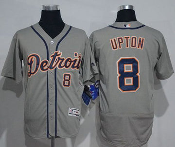 Justin Upton Detroit Tigers grey Authentic jersey