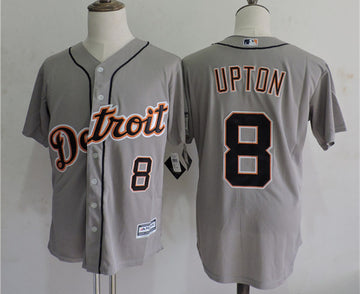 Justin Upton Detroit Tigers grey jersey