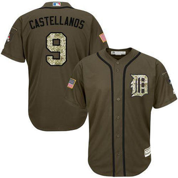 Nick Castellanos Detroit Tigers green Salute To Service jersey