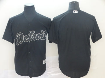 Custom Detroit Tigers black Authentic jersey