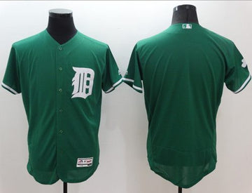 Custom Detroit Tigers green Authentic jersey