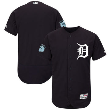 Custom Detroit Tigers navy jersey