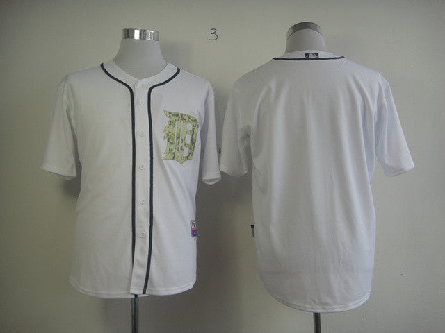 Blank White Detroit Tigers camo Camo jersey