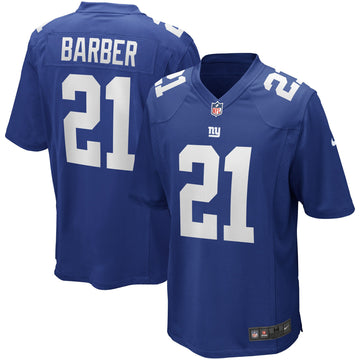 Tiki Barber New York Giants royal Game jersey