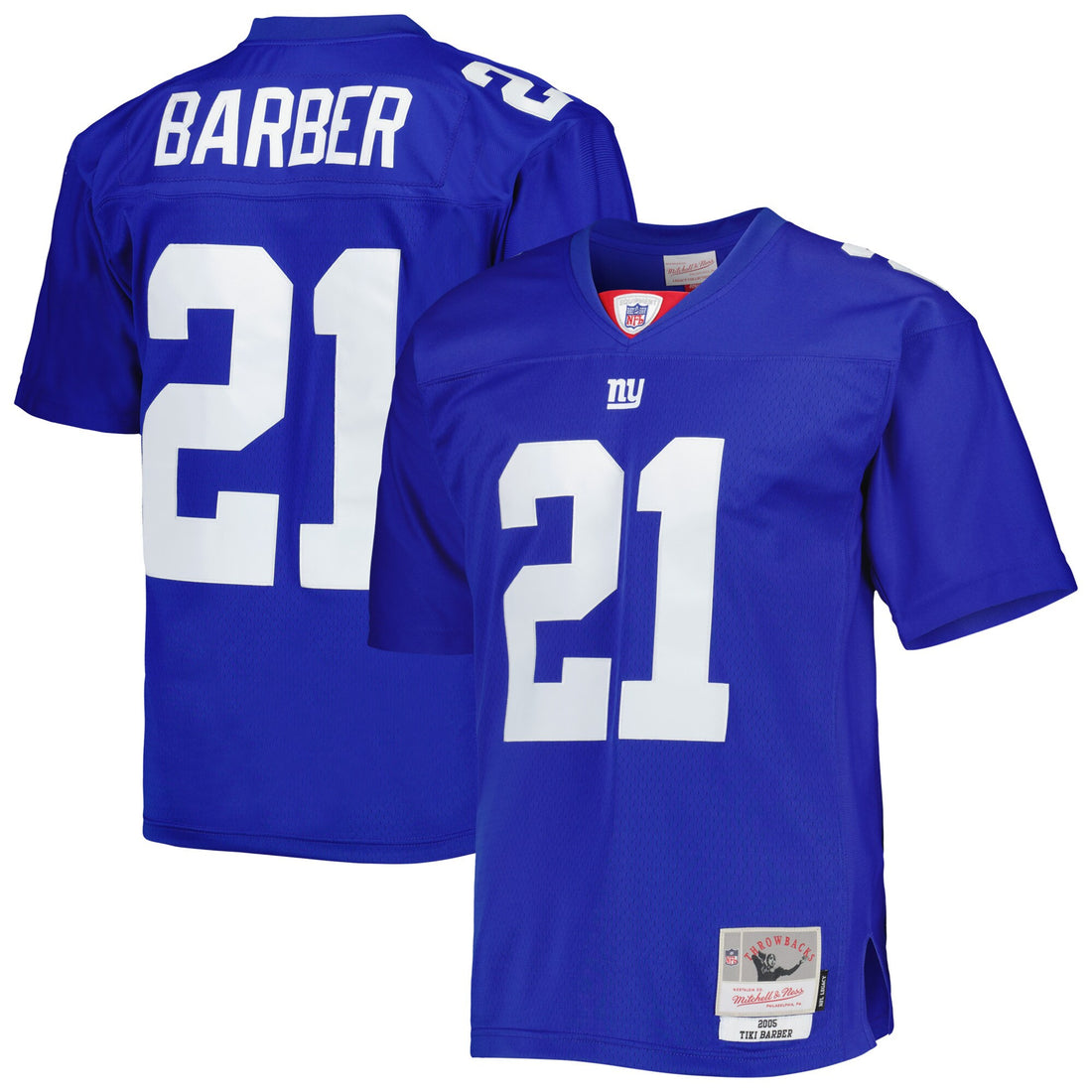 Tiki Barber New York Giants royal jersey
