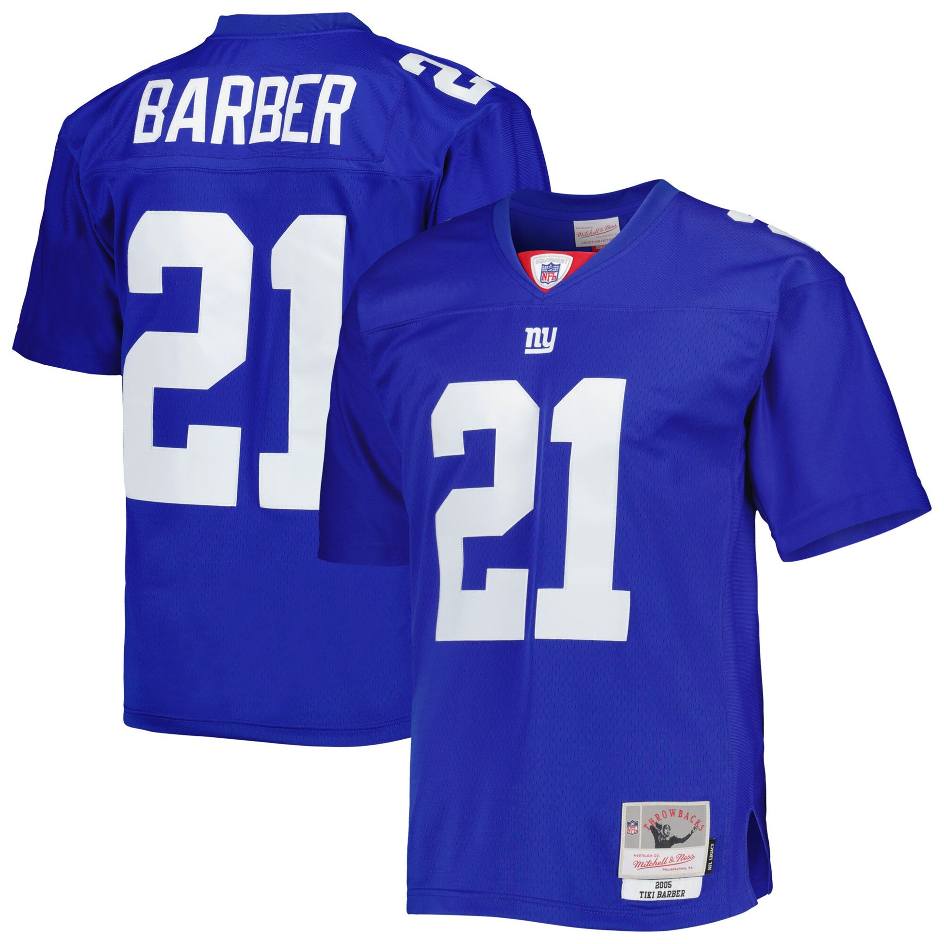 Tiki Barber New York Giants royal jersey