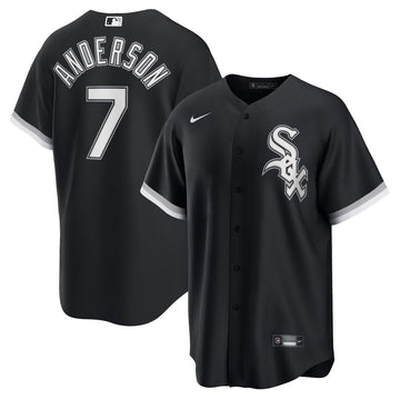 Tim Anderson Chicago White Sox black Alternate jersey
