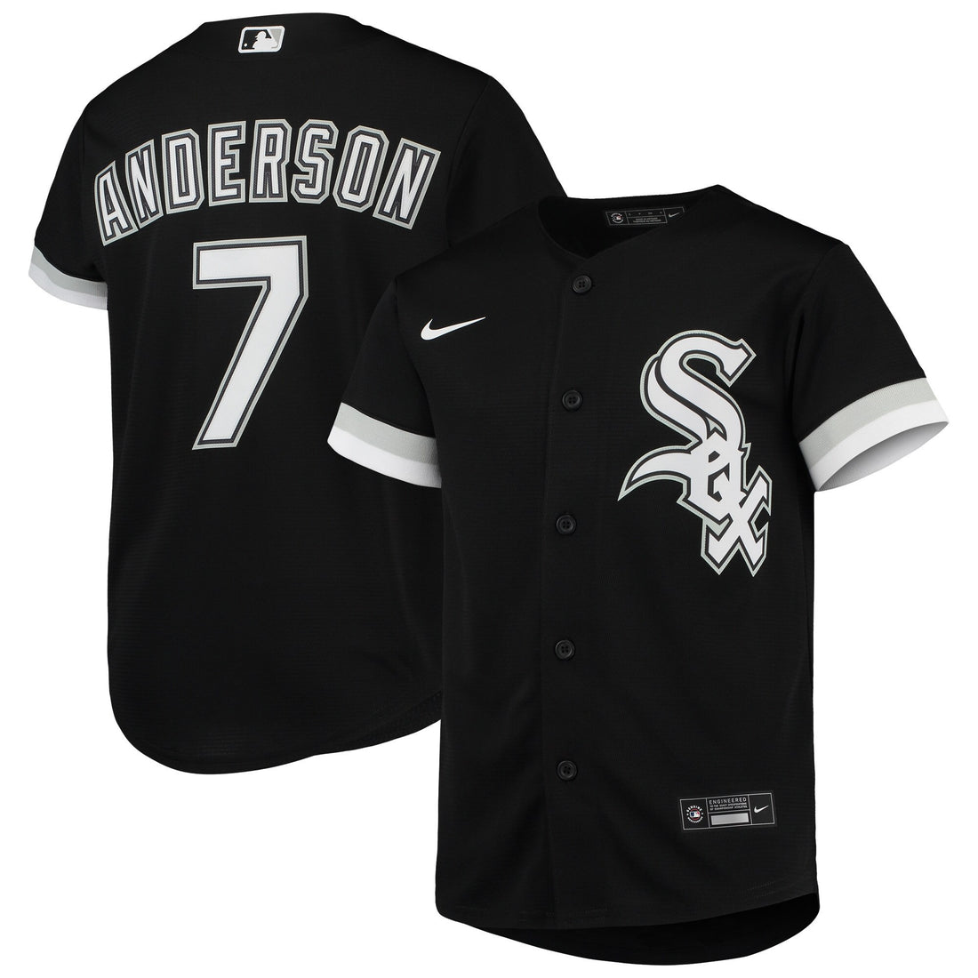 Tim Anderson Chicago White Sox black Alternate jersey
